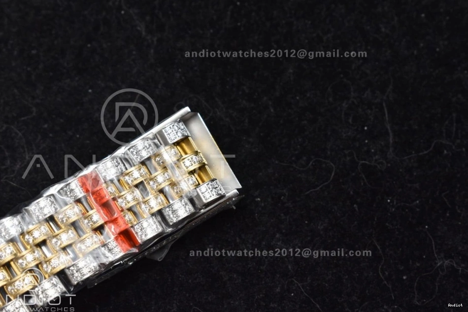 Gold Best Roman 41mm Diamond Version TWD 2 Dial DateJust Yellow Tone 0326